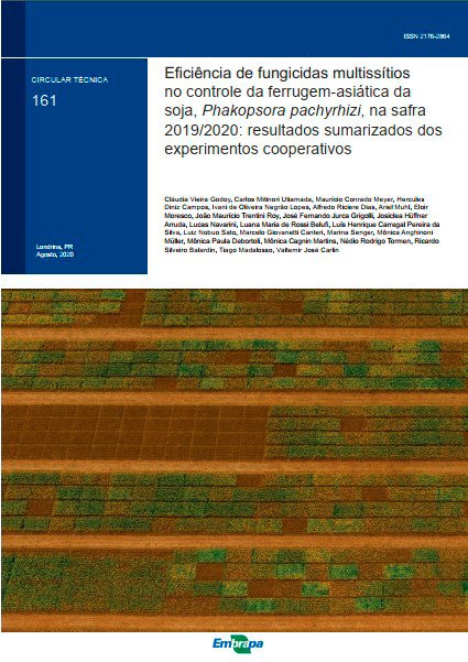 Eficiência de fungicidas multissítios no controle da ferrugem-asiática da soja, Phakopsora pachyrhizi, na safra 2019/2020: resultados sumarizados dos experimentos cooperativos