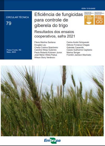 Eficiência de fungicidas para controle de giberela do trigo: resultados dos ensaios cooperativos, safra 2021