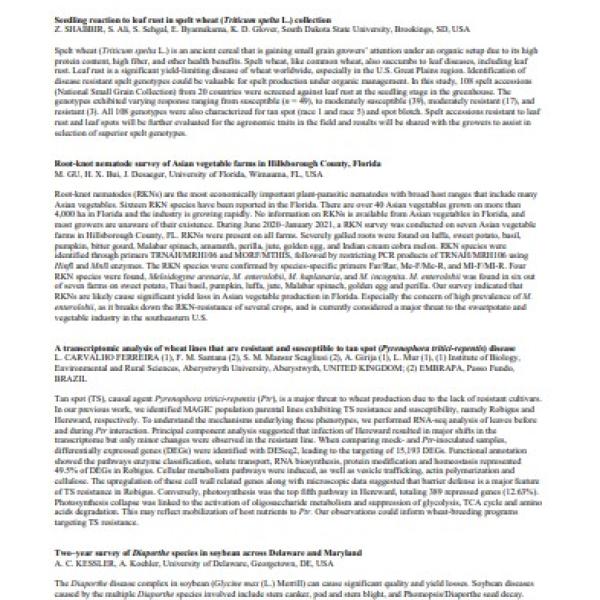 A transcriptomic analysis of wheat lines that are resistant and susceptible to tan spot (Pyrenophora tritici-repentis) disease
