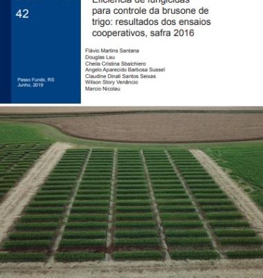 Eficiência de fungicidas para controle da brusone de trigo: resultados dos ensaios cooperativos, safra 2016