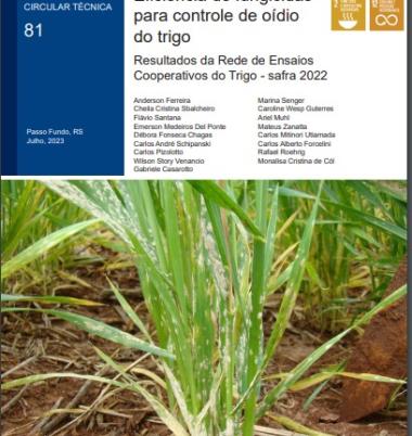 Eficiência de fungicidas para controle de oídio do trigo: resultados da Rede de Ensaios Cooperativos do Trigo - safra 2022